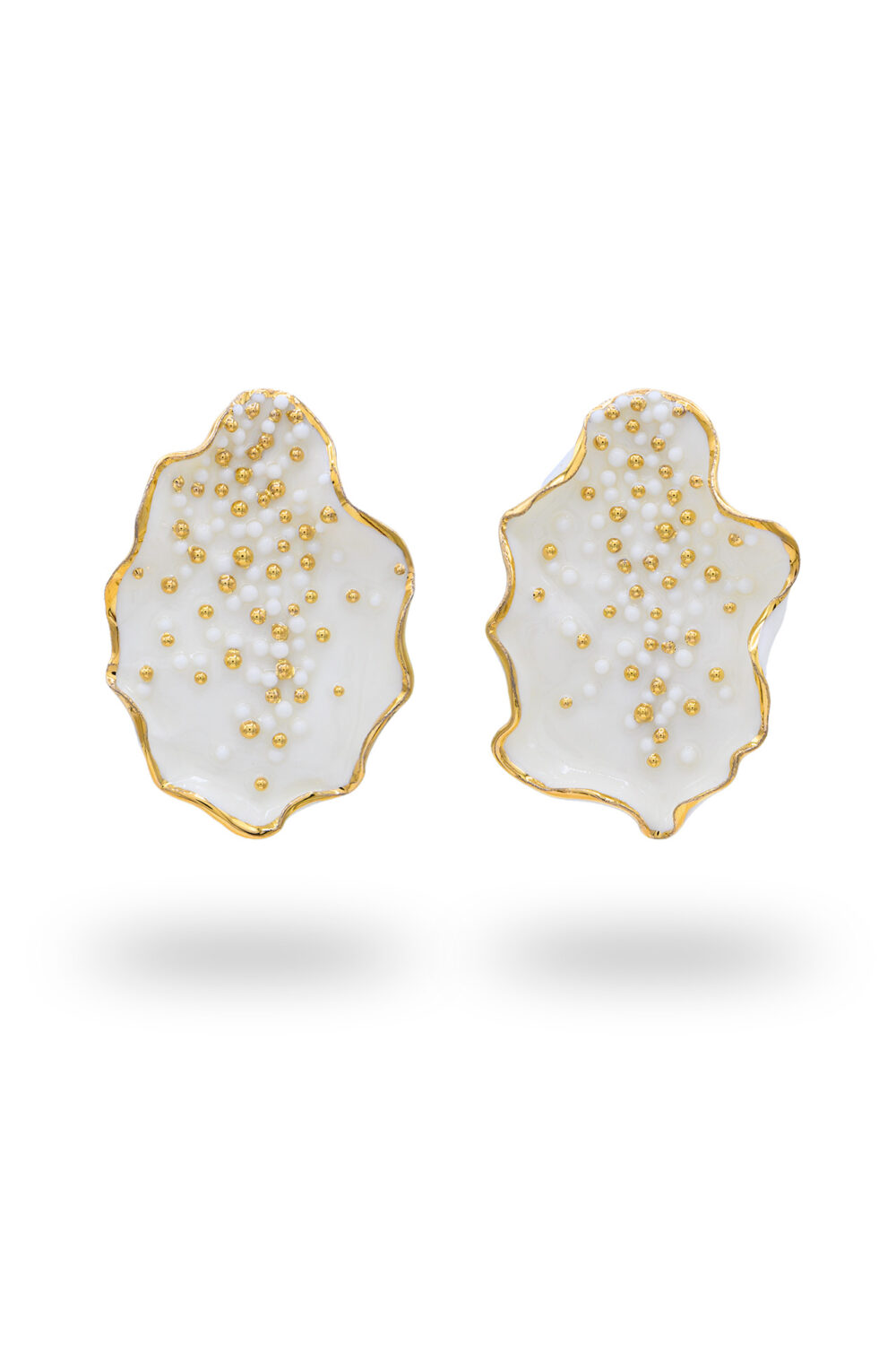 Sea Life Pendientes blancos icónicos - dianacojocaru.es